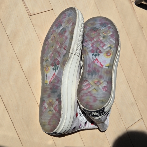 Converse Chuck 70 High Desert Sand Egret Floral Embroidary Size 7 - Picture 8 of 9